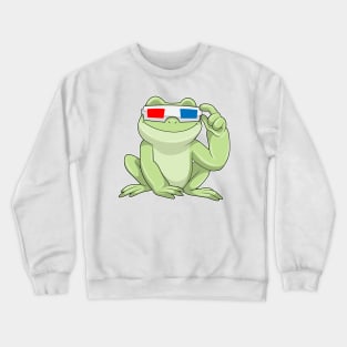 Frog with Glasses Crewneck Sweatshirt